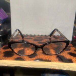 Armani exchange Black Cat-Eye Glasses